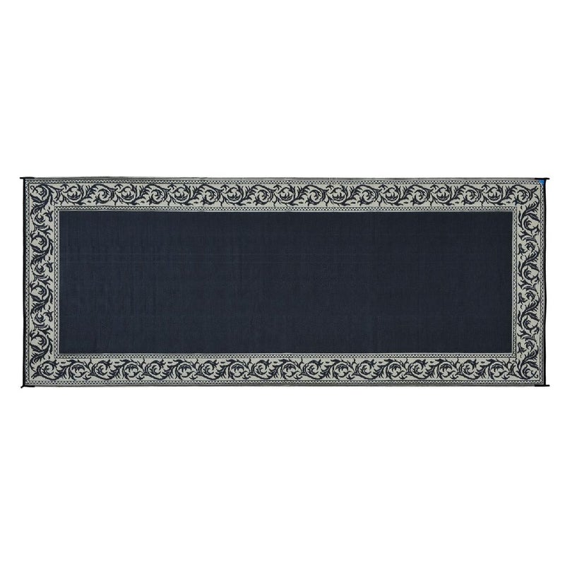 Stylish Camping Ming's Mark RC1 Stylish Camping Reversible Classical Patio Mat - 8' x 20', Black/Beige - Image 3